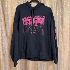 Duran Duran Gildan Black Pink Future Past 2023 Tour Hoodie Sweater XL